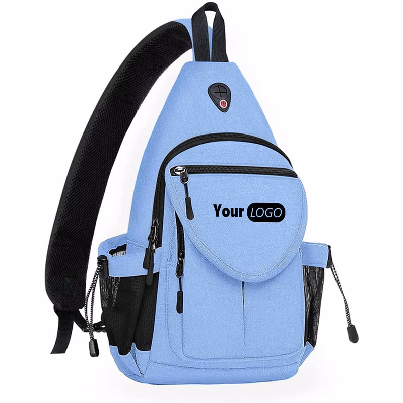 Sling Canvas Crossbody Hiking Bag with Anti-theft Pocket