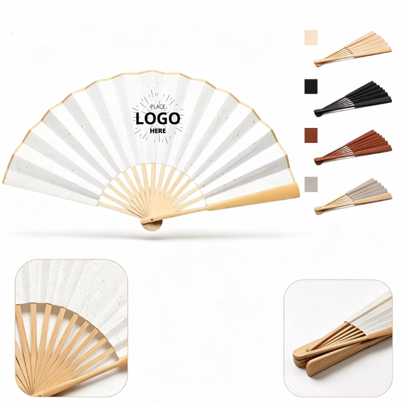 Blank Paper Bamboo Foldable Hand Fan