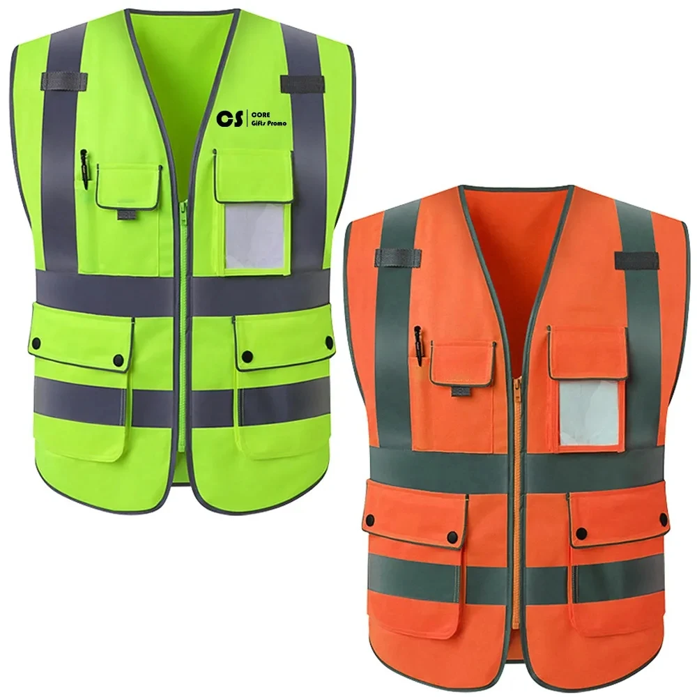 Multi Pockets High Visibility Safety Vest 1