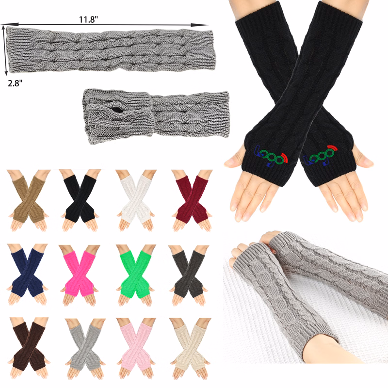 Comfortable Winter Knitted Fingerless Gloves