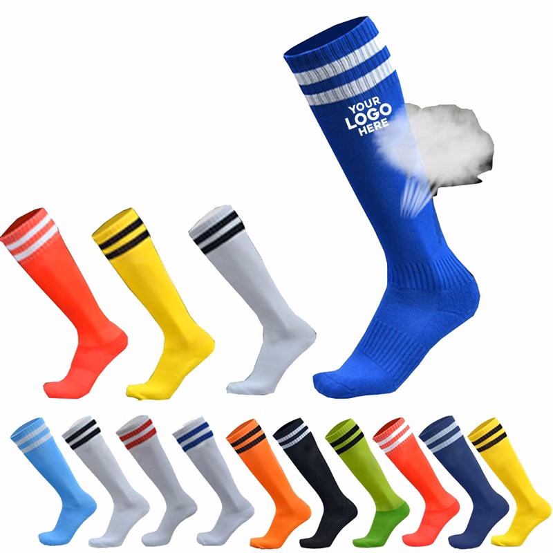Children's non-slip long tube over the knee football socks