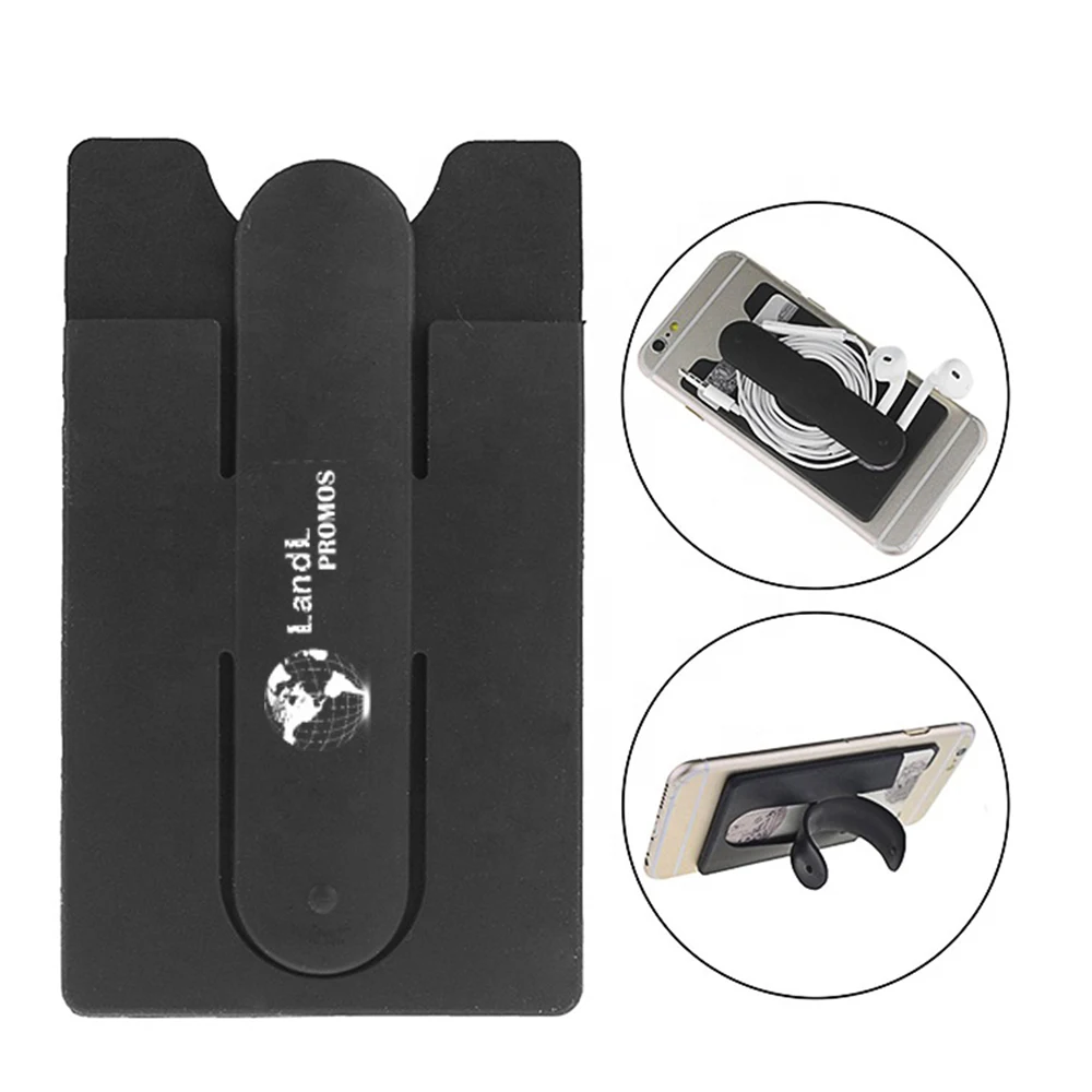 Silicon Phone Stand and Wallet 1
