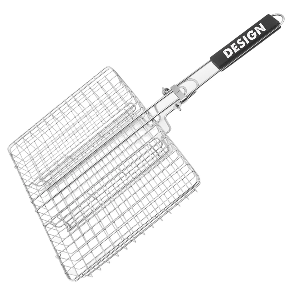 Portable Grill Baskets BBQ Grilling Basket Folding Handle 1