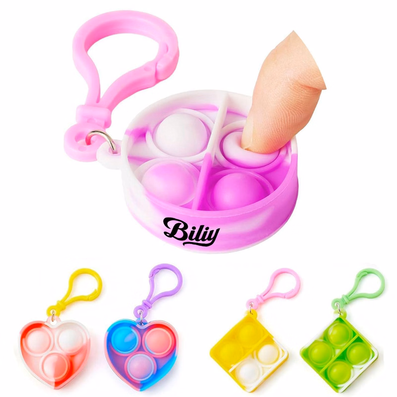 30-Pieces Mix Pop Fidget Keychains