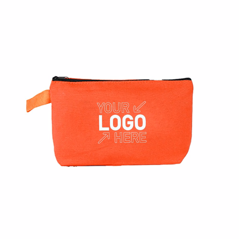 Multipurpose Canvas Color Zippered Pencil Case