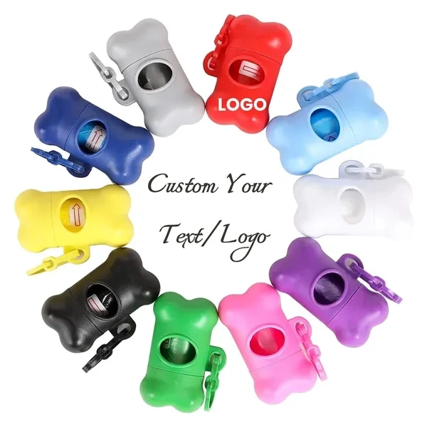 Custom Pet Waste Bag Dispenser with 120 Biodegradable Bags — Portable Dog Accessory 1