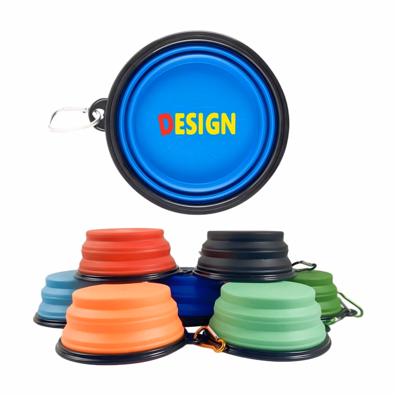12oz Collapsible TPE Dog Bowl with Clip