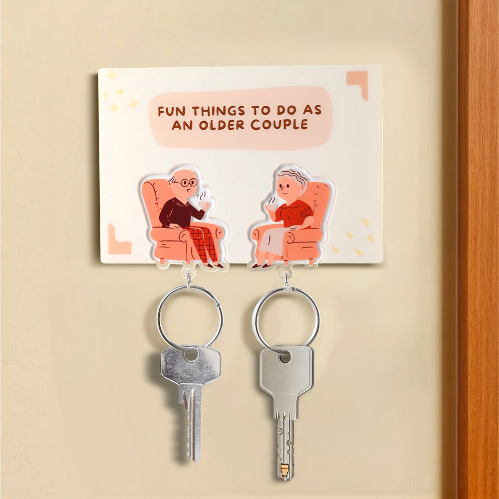 4.5" Acrylic Couples Keychains 1