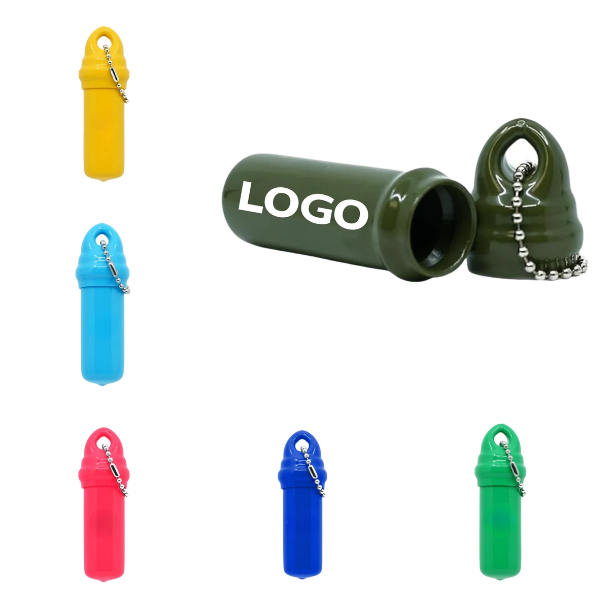 Floating Keychain With Beaded Ball Chain Water Sports 1