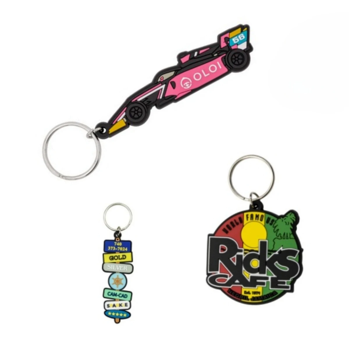 Soft Rubber PVC Keychain 1