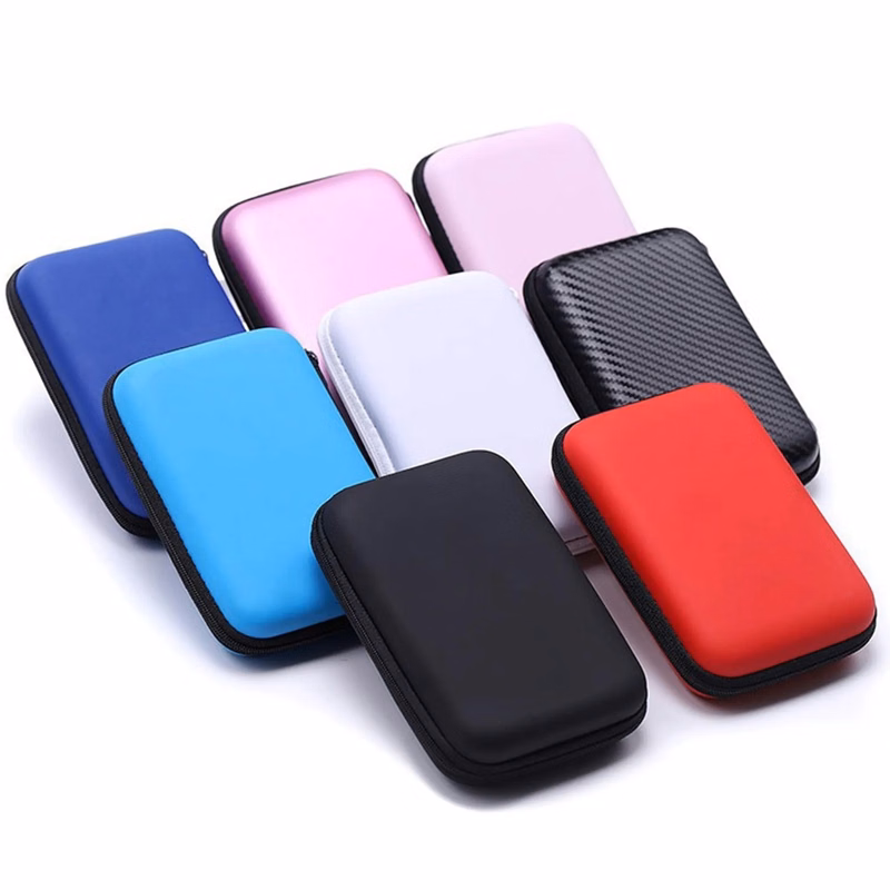 Square Storage Case For Headphones And Cable