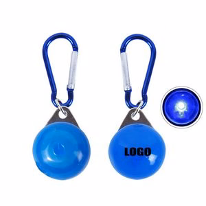 LED Safety Light With Carabiner For Pets Push Button Activation