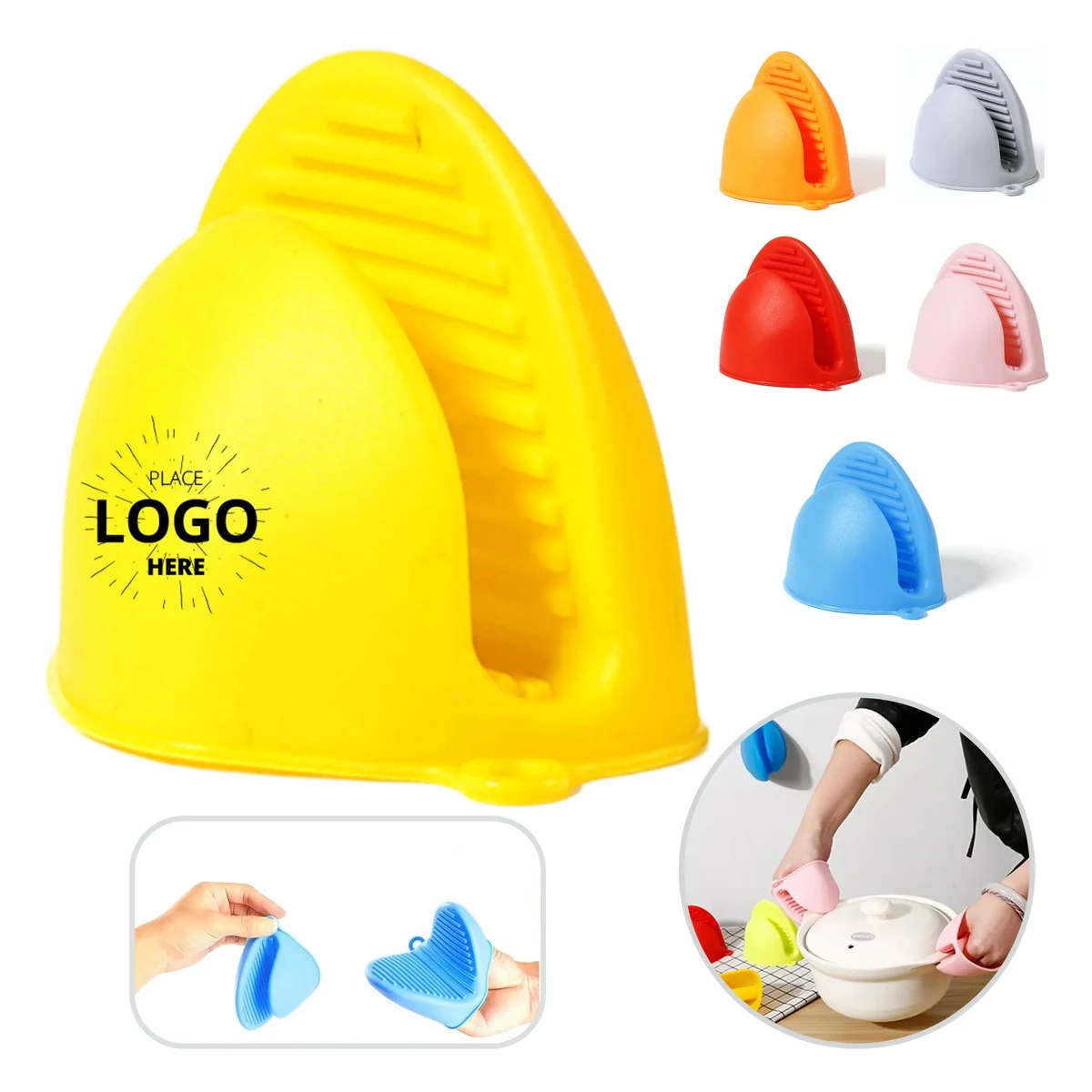 Kitchen Heat Insulation Silicone Glove Clip 1