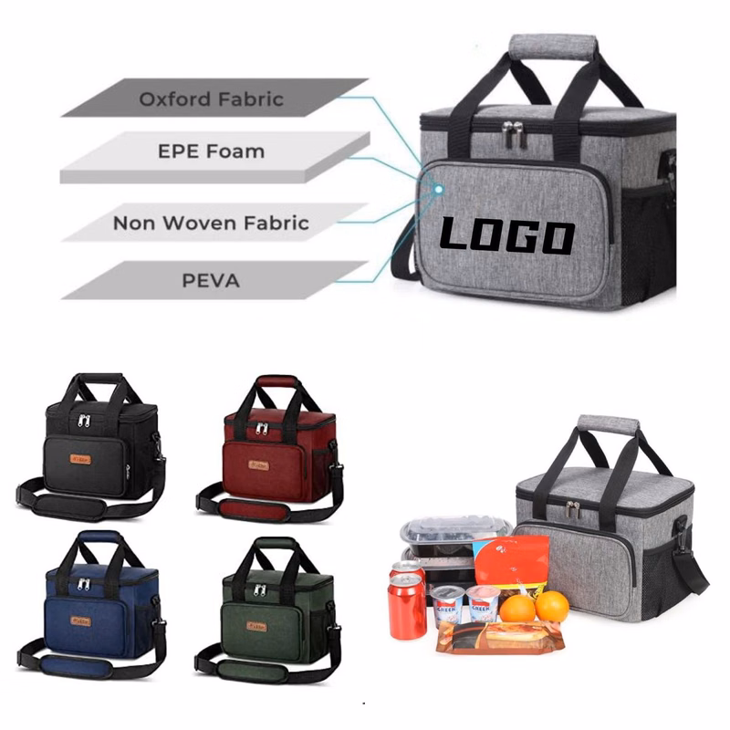 Premium 600D Oxford Thermal Lunch Bag with PEVA Liner
