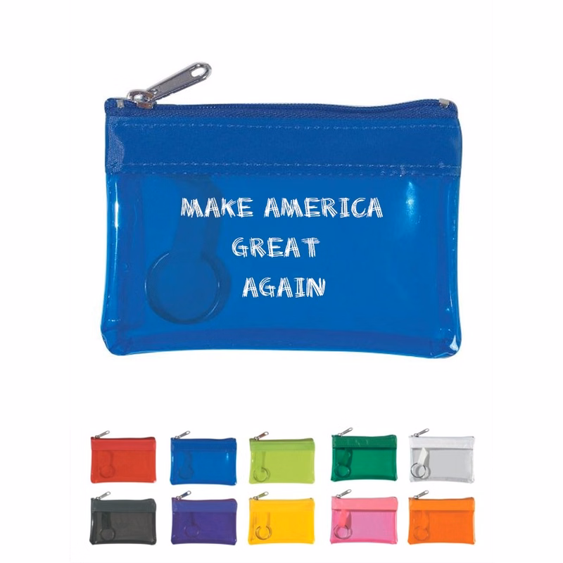 Translucent Zipper Coin Wallet