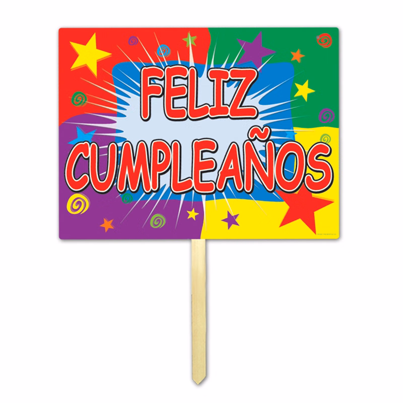 Feliz Cumpleanos Yard Sign