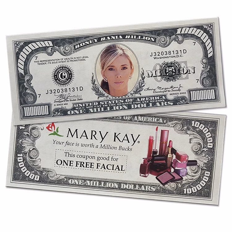 Full Color Custom Million Dollar Bill - with Four Color Process