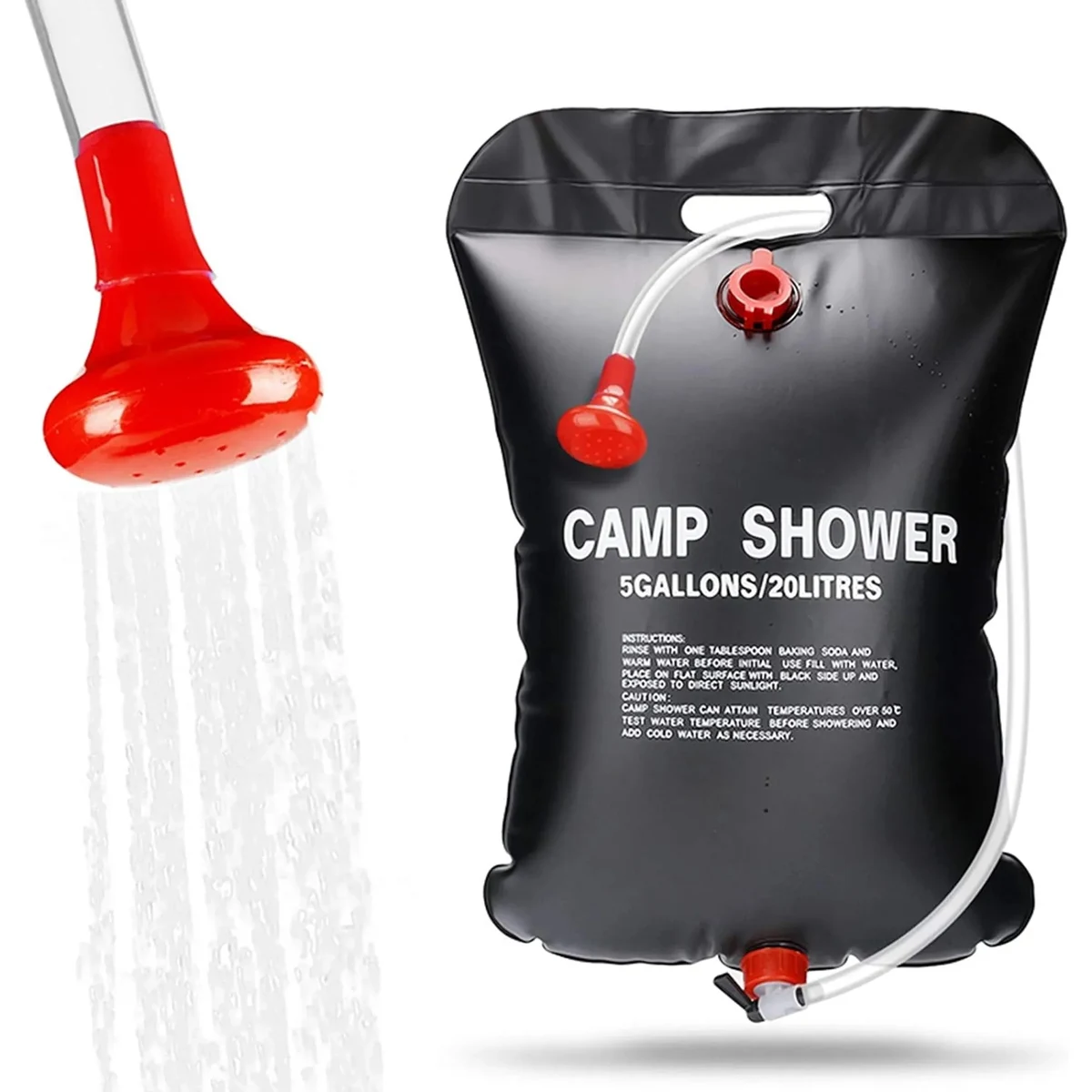 Portable Solar Camp Shower Bag 5 Gallons / 20 Liters 1