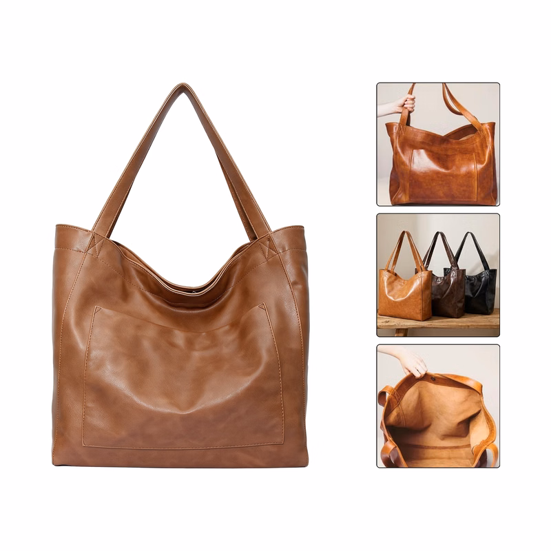 Large Capacity Magnetic Snap Tote Bag