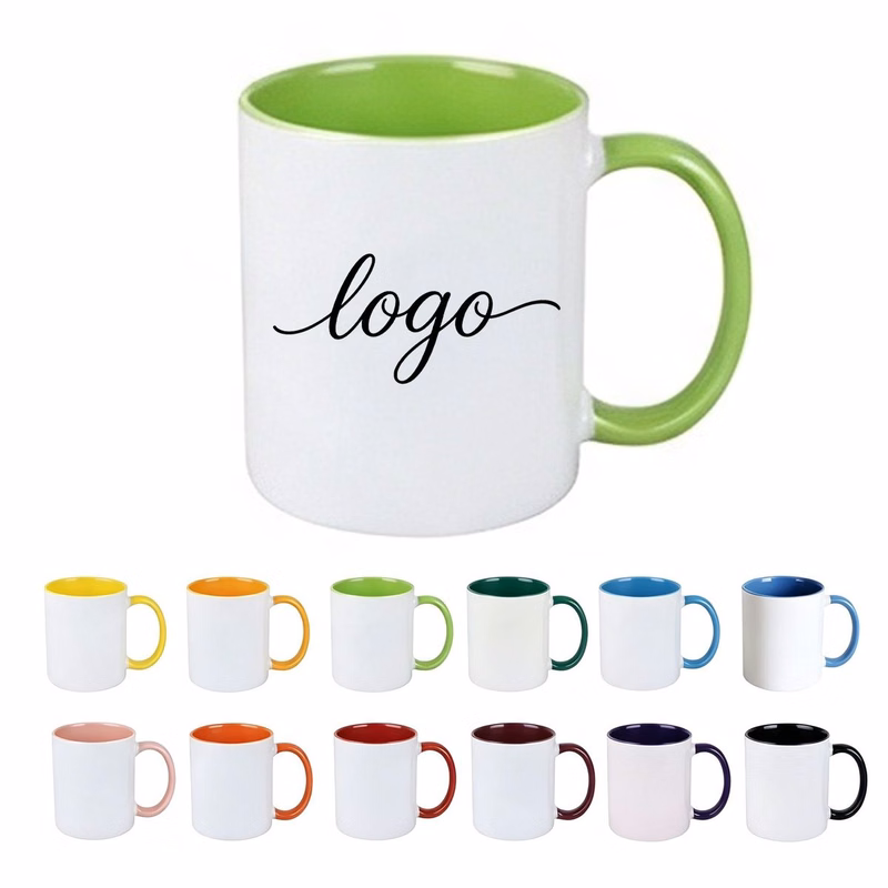 11 OZ Ceramic Mug with Handle MOQ 50 PCS