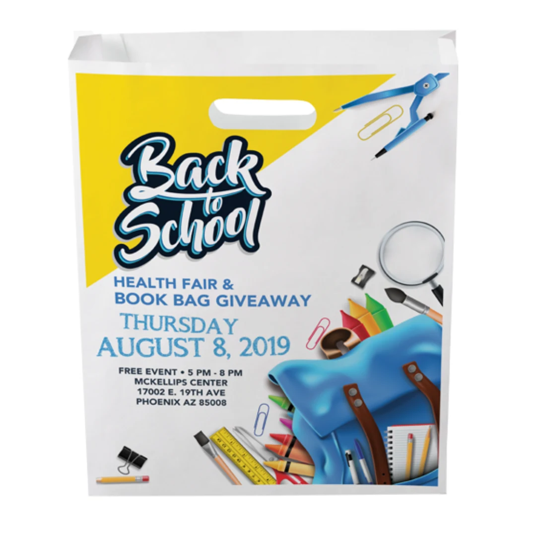 Digital Full Color 2-Sided Merchant Paper Bag (12" x 15" x 2.5") 1