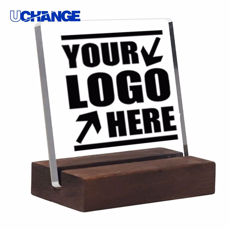 Clear Desk Decorative Acrylic Sign