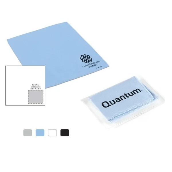 Suede Opper Fiber Cloth in Vinyl Pouch (10"x 10") - 1 Color 1
