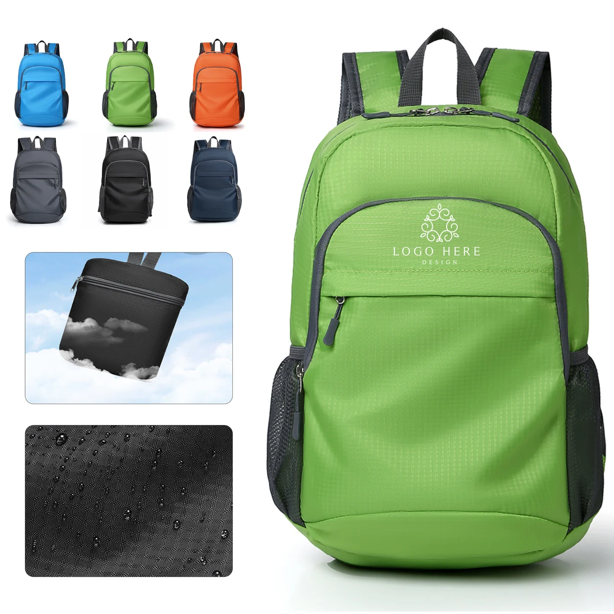 Portable Fold Up Outdoor Day Backpack 1