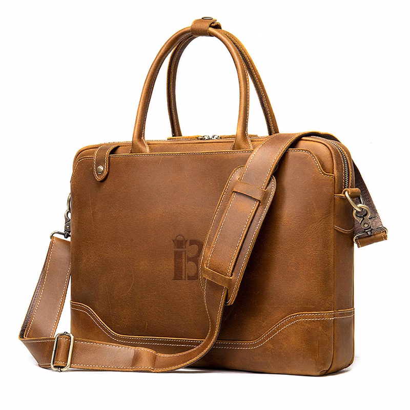 Genuine Leather Laptop Messenger Bag