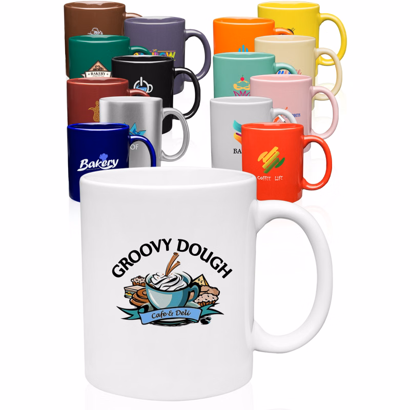 11 oz. Traditional Ceramic Mug - Colors