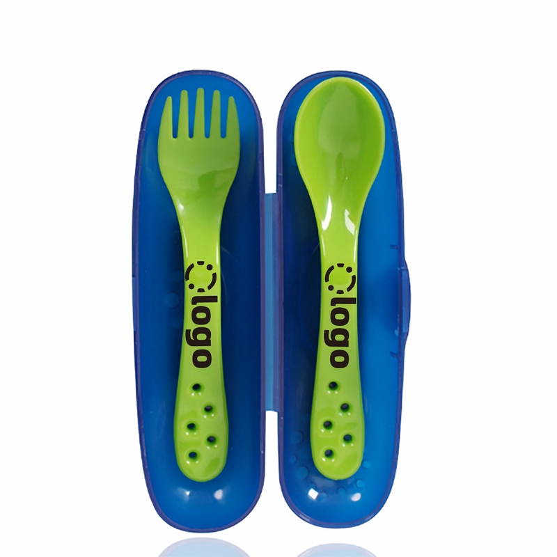 Baby Training Cutlery Plastic Fork Rice Spoon