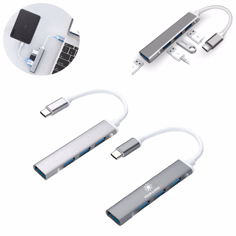 Extender Dock Adapter Type-C to 4-Port USB 3.0 Hub