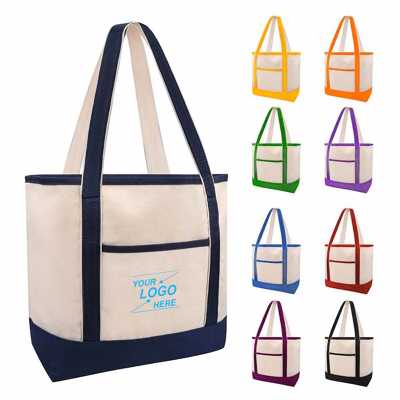 Reusable Grocery Tote Bag with Reinforced Handles