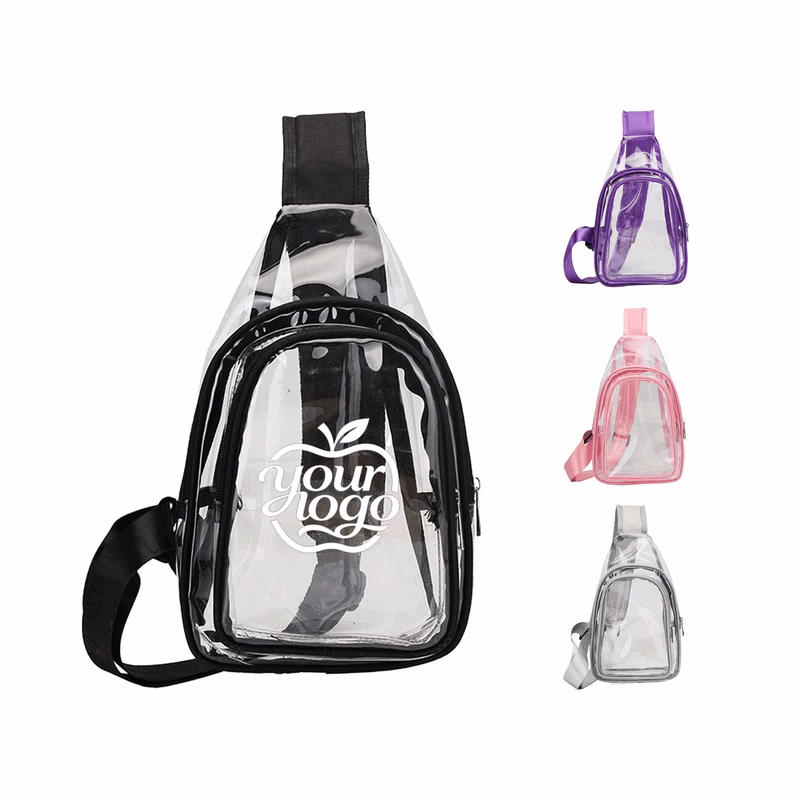 Crystal Clear PVC Sling Chest Bag