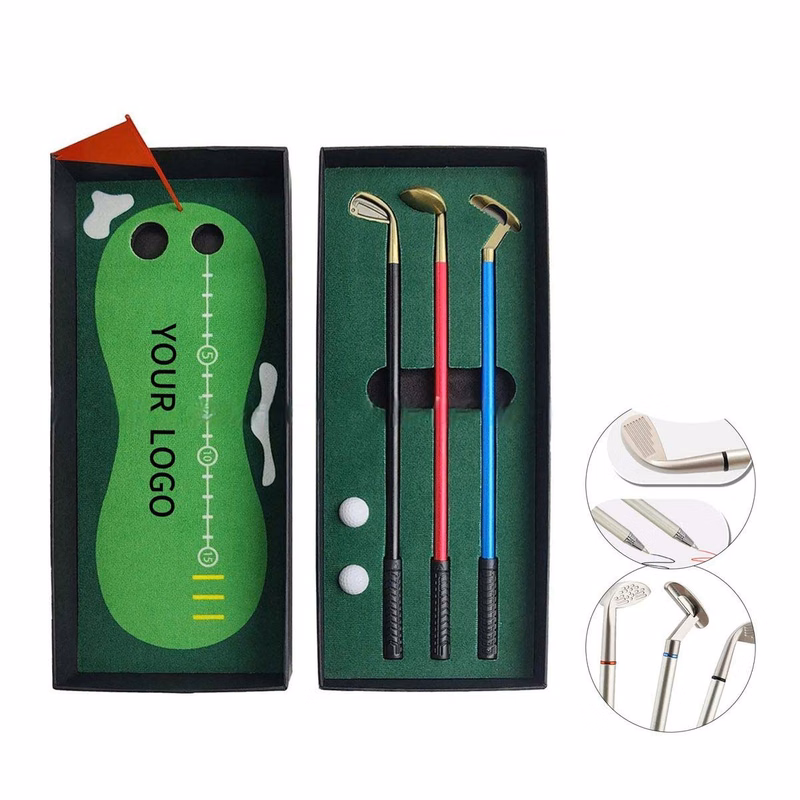 Creative Golf Pen Set with Gift Box