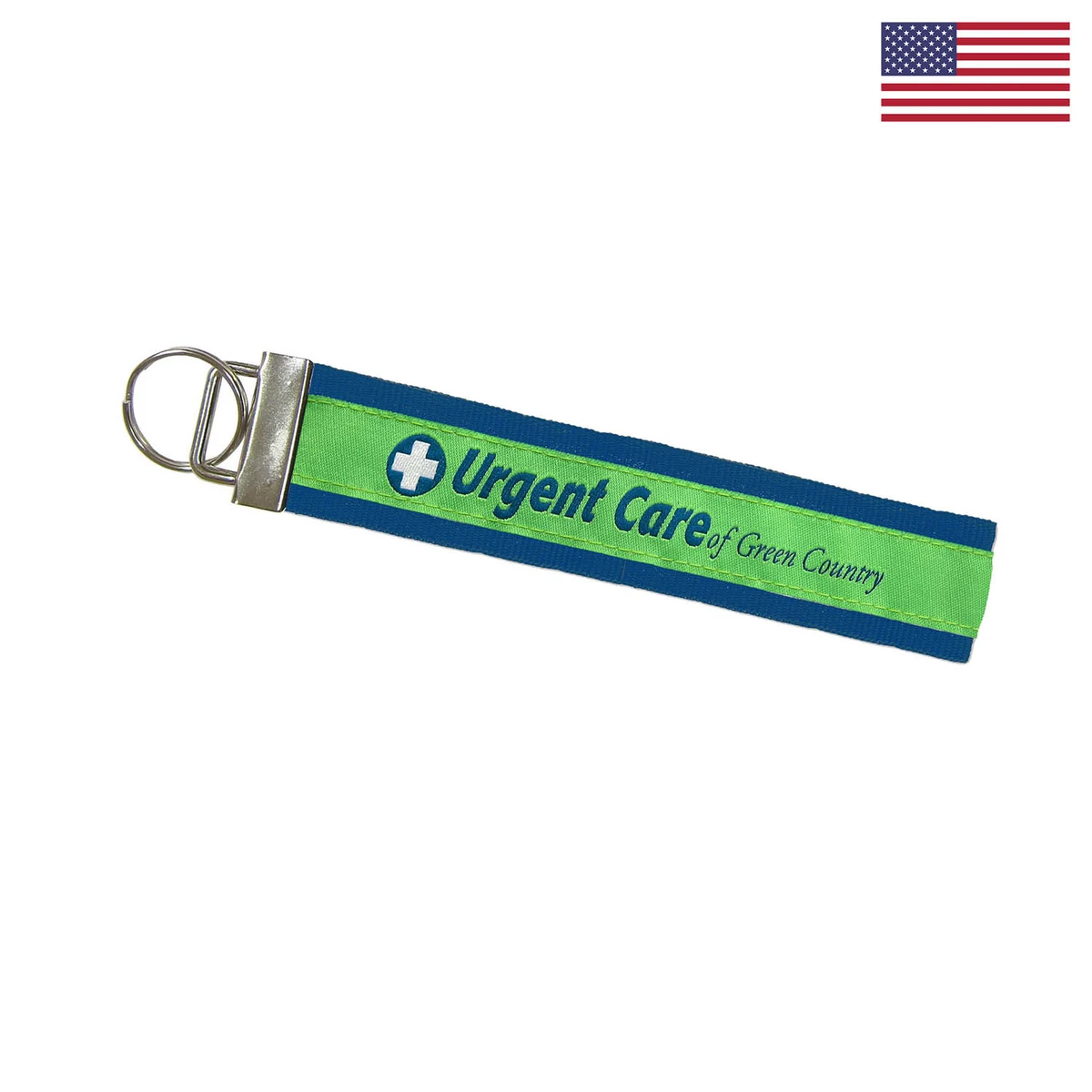 6" Woven Key Strap w/ Nickel-Plated Hardware - "Elite" Weave 1