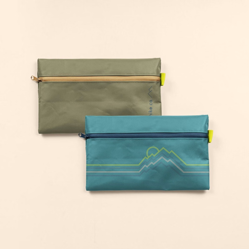TARPAULIN ZIP FRONT POUCH - 4CP SS ONE LOCATION IMPRINT - LARGE