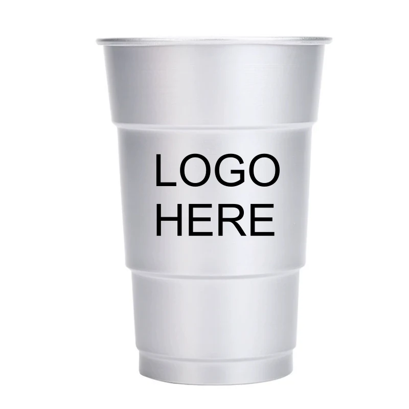 16 Oz. Recyclable Reusable Aluminum Cup 1