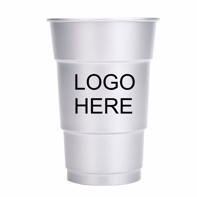 16 Oz. Recyclable Reusable Aluminum Cup