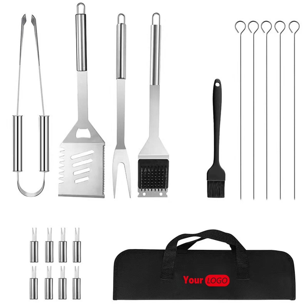 Stainless Steel Portable Bbq Tool Kit 1