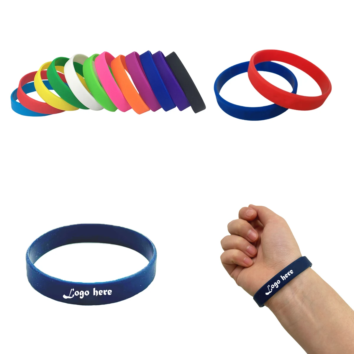 Elastic Silicone Rubber Wristband 1