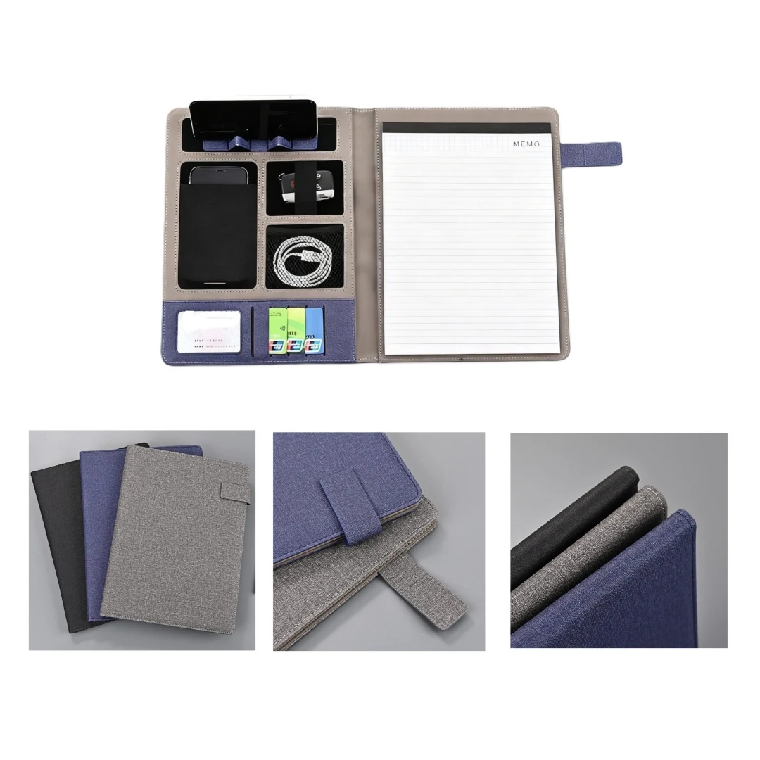 A4 Leather Padfolio W/ Magnetic Closure 1