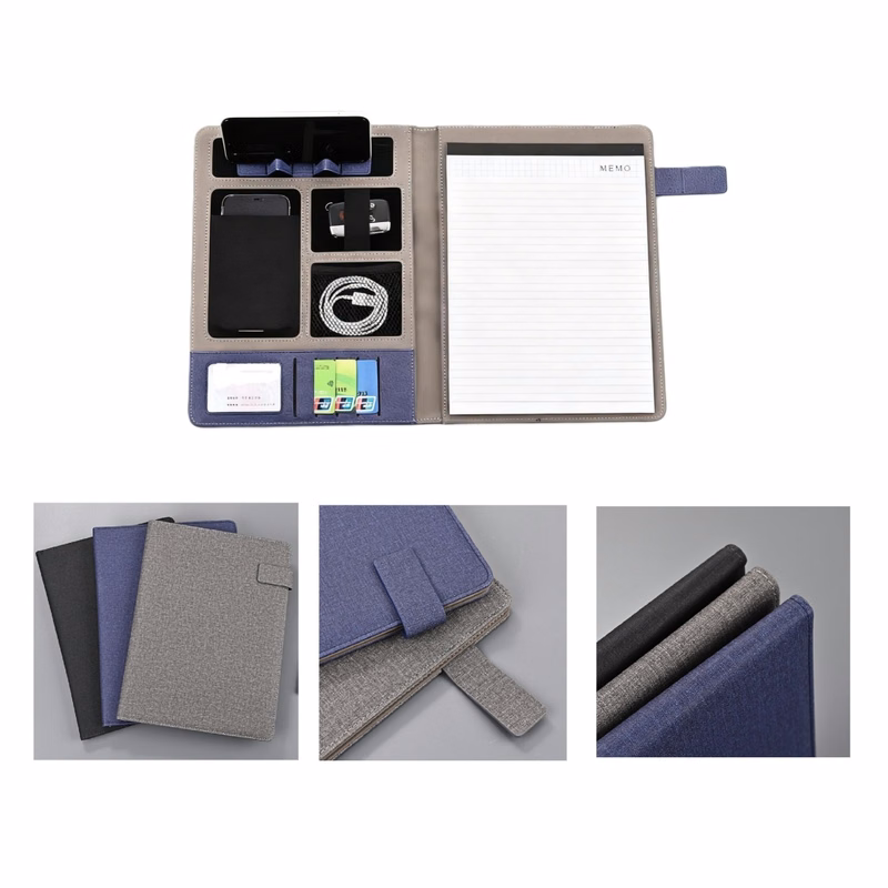 A4 Leather Padfolio W/ Magnetic Closure