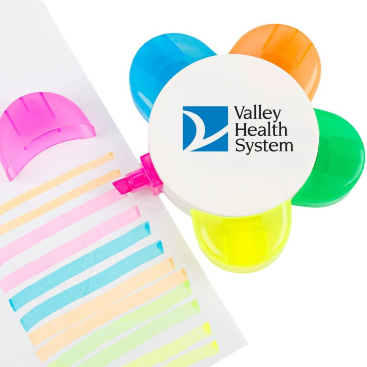 Five Color Petal Shaped Highlighters 1