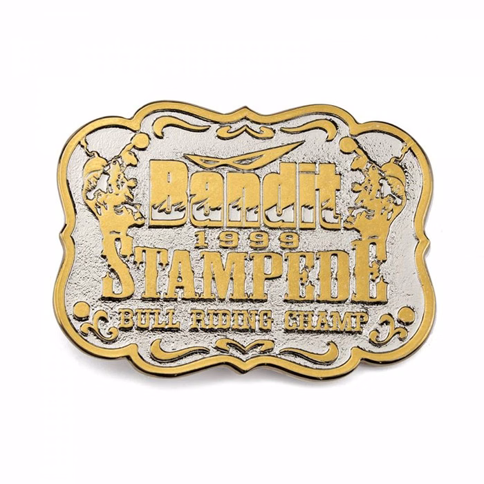 2-Tone Classic Belt Buckle (3 x 4 in)