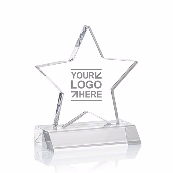 Crystal Star shaped Award
