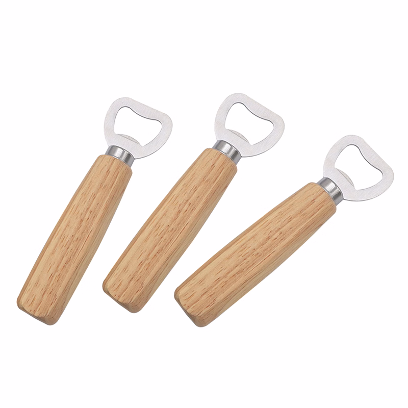 Wooden Grip Stainless Steel Bottle Opener
