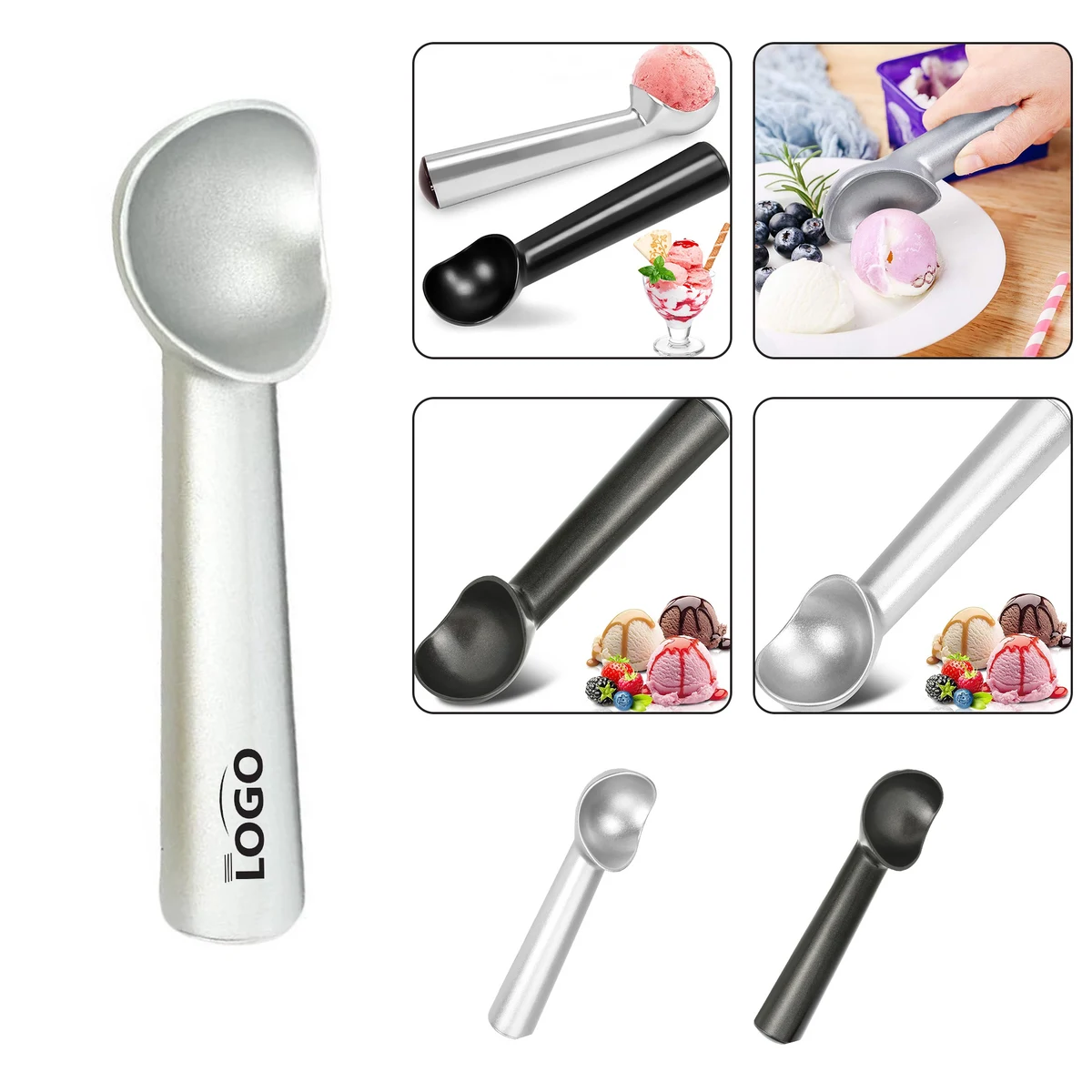 Aluminum Round Ice Cream Scoop for Home and Kitchen 1