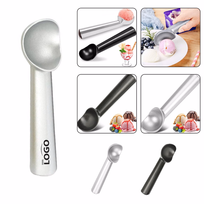 Aluminum Round Ice Cream Scoop for Home and Kitchen
