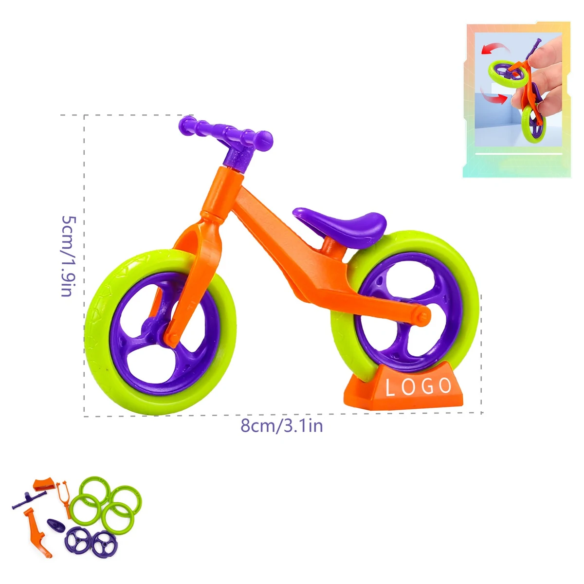 Bicycle Model Ornament Moped Diy Toy Knick - Knack Mini 1